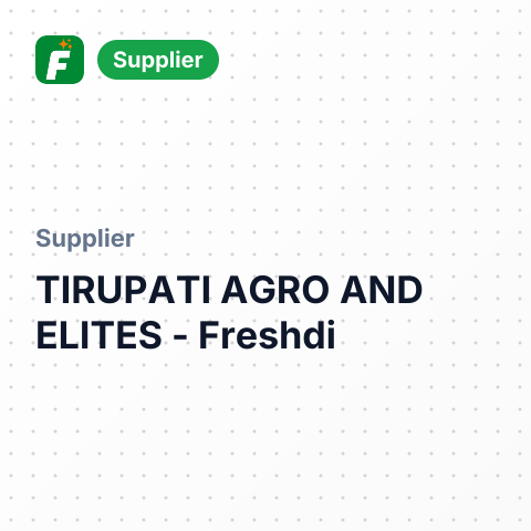 TIRUPATI AGRO AND ELITES – summary card, no photo uploaded yet