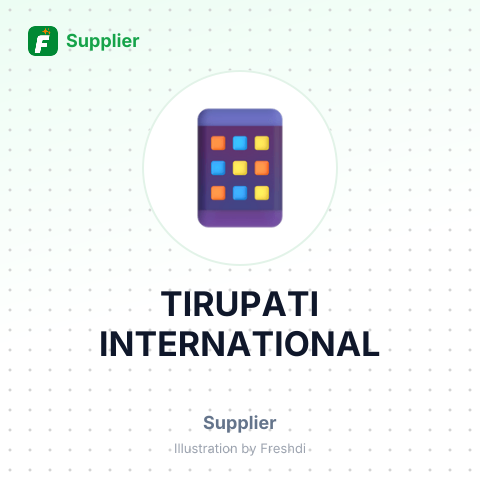 TIRUPATI INTERNATIONAL – summary card, no photo uploaded yet