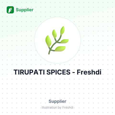 TIRUPATI SPICES – summary card, no photo uploaded yet