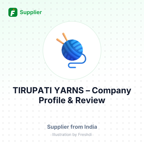 TIRUPATI YARNS – summary card, no photo uploaded yet