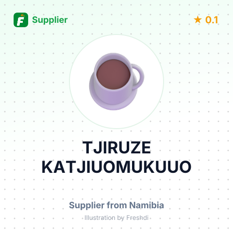 TJIRUZE KATJIUOMUKUUO – summary card, no photo uploaded yet