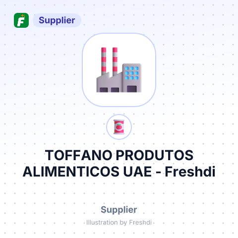 TOFFANO PRODUTOS ALIMENTICOS UAE – summary card, no photo uploaded yet