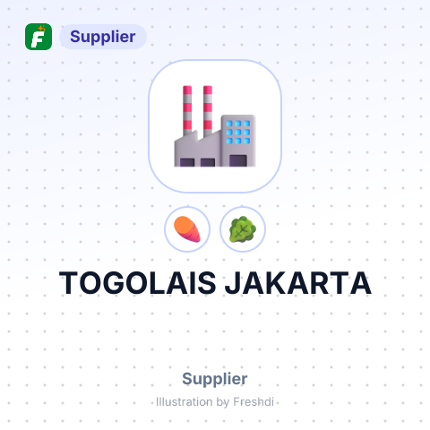 TOGOLAIS JAKARTA – summary card, no photo uploaded yet