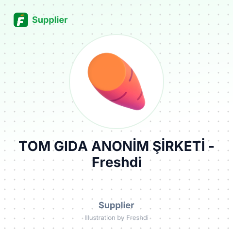 TOM GIDA ANONİM ŞİRKETİ – summary card, no photo uploaded yet