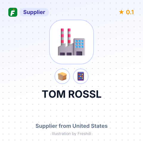 TOM ROSSL – summary card, no photo uploaded yet