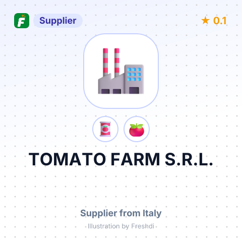 TOMATO FARM S.R.L. – summary card, no photo uploaded yet