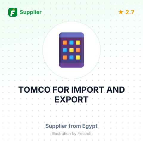 TOMCO FOR IMPORT AND EXPORT – summary card, no photo uploaded yet
