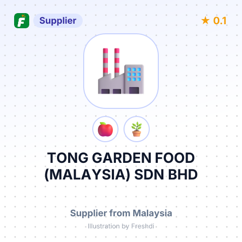 TONG GARDEN FOOD (MALAYSIA) SDN BHD – summary card, no photo uploaded yet