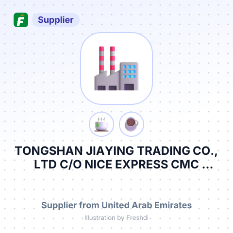 TONGSHAN JIAYING TRADING CO., LTD                                                C/O NICE EXPRESS CMC OFFICE-Ի ՄԻՋՈՑՈՎ ԱՄԷ – summary card, no photo uploaded yet
