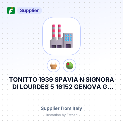 TONITTO 1939 SPAVIA N SIGNORA DI LOURDES 5 16152 GENOVA GE ITALY – summary card, no photo uploaded yet