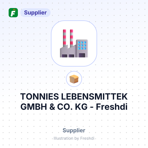 TONNIES LEBENSMITTEK GMBH & CO. KG – summary card, no photo uploaded yet