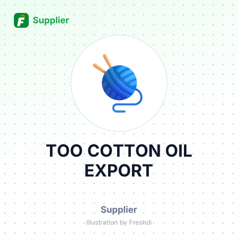 TOO COTTON OIL EXPORT – summary card, no photo uploaded yet