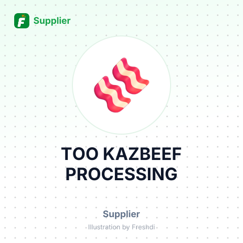 TOO KAZBEEF PROCESSING – summary card, no photo uploaded yet