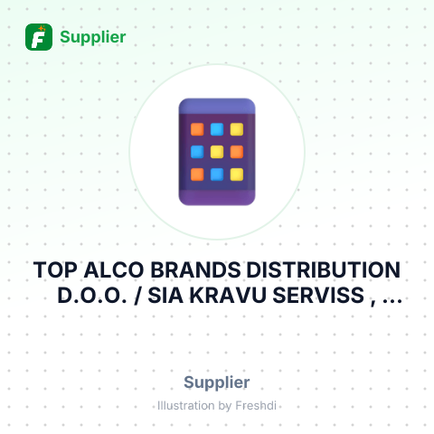 TOP ALCO BRANDS DISTRIBUTION D.O.O. / SIA KRAVU SERVISS , RIGA, LATVIA – summary card, no photo uploaded yet