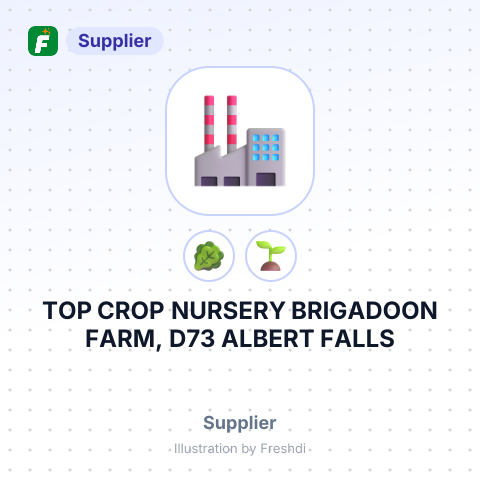 TOP CROP NURSERY BRIGADOON FARM, D73 ALBERT FALLS – summary card, no photo uploaded yet