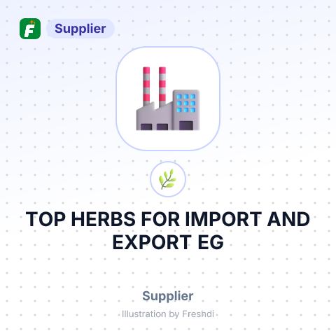 TOP HERBS FOR IMPORT AND EXPORT EG – summary card, no photo uploaded yet