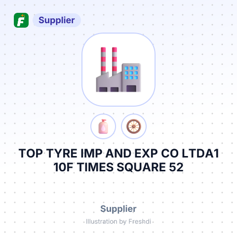TOP TYRE IMP AND EXP CO LTDA1 10F TIMES SQUARE 52 HONGKONG MIDDLE ROAD QINGDAO SHANDONG CHINA – summary card, no photo uploaded yet