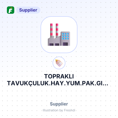 TOPRAKLI TAVUKÇULUK.HAY.YUM.PAK.GIDA SANTİC. LTD – summary card, no photo uploaded yet