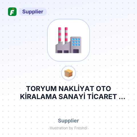 TORYUM NAKLİYAT OTO KİRALAMA SANAYİ TİCARET LİMİTED ŞİRKETİ – summary card, no photo uploaded yet