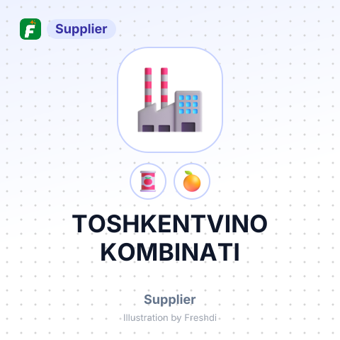 TOSHKENTVINO KOMBINATI – summary card, no photo uploaded yet