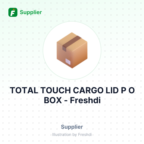 TOTAL TOUCH CARGO LID P O BOX – summary card, no photo uploaded yet