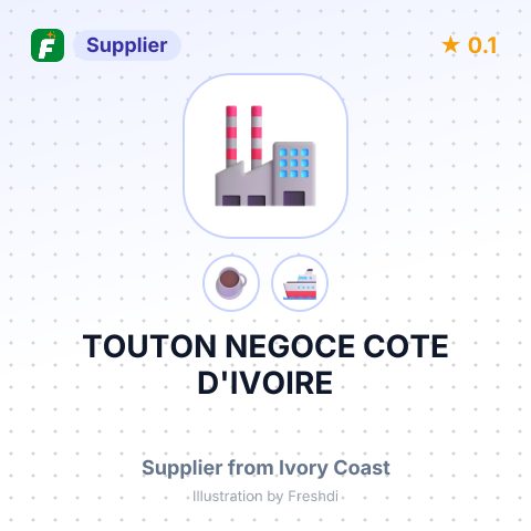 TOUTON NEGOCE COTE D'IVOIRE – summary card, no photo uploaded yet