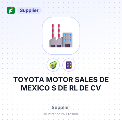 TOYOTA MOTOR SALES DE MEXICO S DE RL DE CV – summary card, no photo uploaded yet