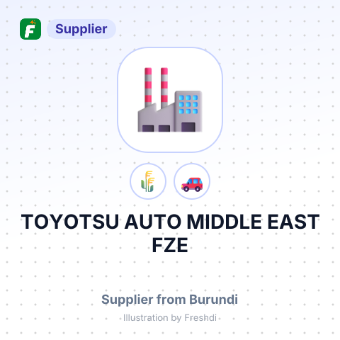 TOYOTSU AUTO MIDDLE EAST FZE – summary card, no photo uploaded yet