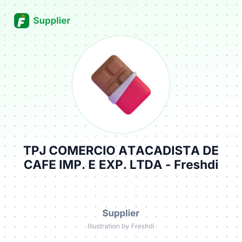 TPJ COMERCIO ATACADISTA DE CAFE IMP. E EXP. LTDA – summary card, no photo uploaded yet