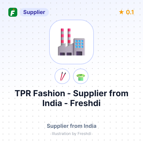 TPR Fashion  – summary card, no photo uploaded yet