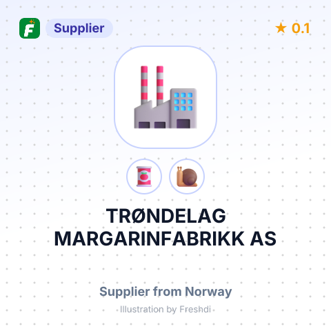 TRØNDELAG MARGARINFABRIKK AS – summary card, no photo uploaded yet