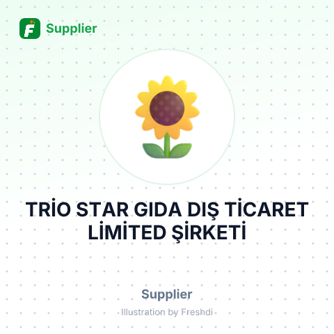 TRİO STAR GIDA DIŞ TİCARET LİMİTED ŞİRKETİ – summary card, no photo uploaded yet