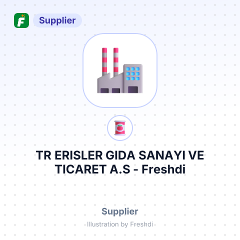 TR ERISLER GIDA SANAYI VE TICARET A.S – summary card, no photo uploaded yet