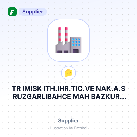 TR IMISK ITH.IHR.TIC.VE NAK.A.S RUZGARLIBAHCE MAH BAZKURT SOK.ACARIER IS MERKEZI F BLOK NO. – summary card, no photo uploaded yet