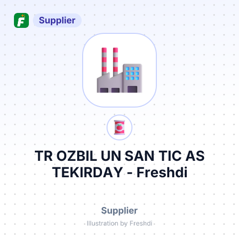 TR OZBIL UN SAN TIC AS TEKIRDAY – summary card, no photo uploaded yet