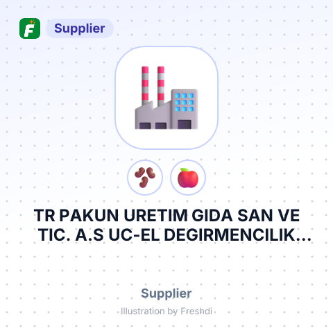 TR PAKUN URETIM GIDA SAN VE TIC. A.S UC-EL DEGIRMENCILIK SA.VE TIC. LT – summary card, no photo uploaded yet