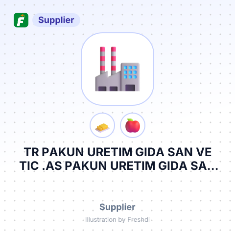 TR PAKUN URETIM GIDA SAN VE TIC .AS PAKUN URETIM GIDA SAN VE TIC A.S – summary card, no photo uploaded yet