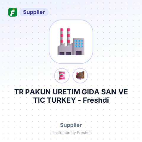 TR PAKUN URETIM GIDA SAN VE TIC TURKEY – summary card, no photo uploaded yet