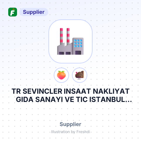 TR SEVINCLER INSAAT NAKLIYAT GIDA SANAYI VE TIC ISTANBUL TURKEY – summary card, no photo uploaded yet