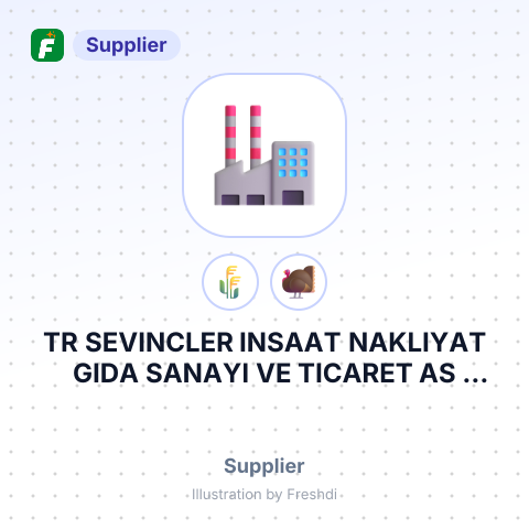 TR SEVINCLER INSAAT NAKLIYAT GIDA SANAYI VE TICARET AS TEKIRDAG TURKEY – summary card, no photo uploaded yet