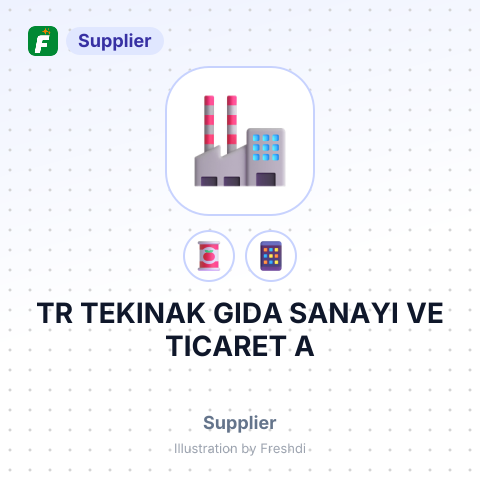 TR TEKINAK GIDA SANAYI VE TICARET A – summary card, no photo uploaded yet