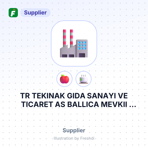 TR TEKINAK GIDA SANAYI VE TICARET AS BALLICA MEVKII KUCUK SAN. SITESI KARSISI – summary card, no photo uploaded yet