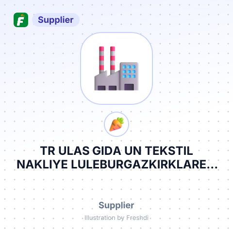 TR ULAS GIDA UN TEKSTIL NAKLIYE LULEBURGAZKIRKLARELI – summary card, no photo uploaded yet
