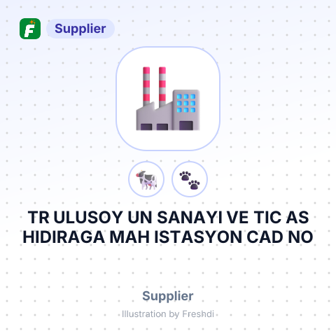 TR ULUSOY UN SANAYI VE TIC AS HIDIRAGA MAH ISTASYON CAD NO – summary card, no photo uploaded yet