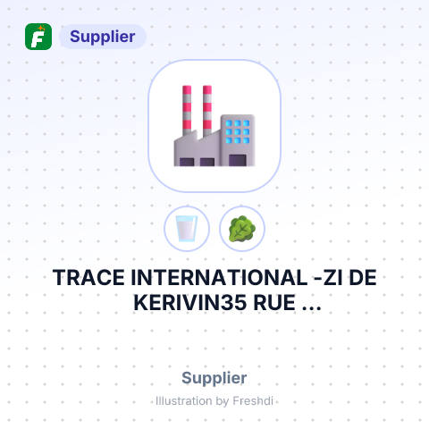 TRACE INTERNATIONAL -ZI DE KERIVIN35 RUE MARCELINBERTHELOT – summary card, no photo uploaded yet