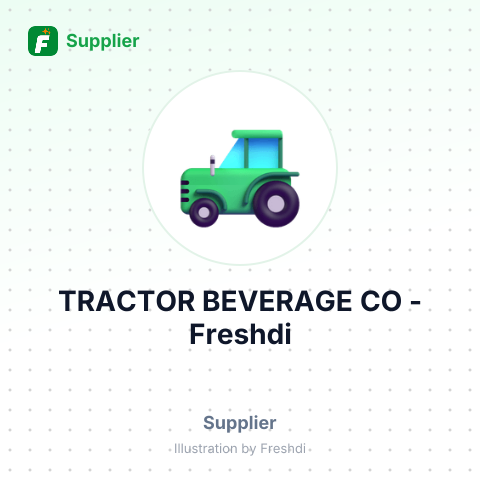 TRACTOR BEVERAGE CO – summary card, no photo uploaded yet