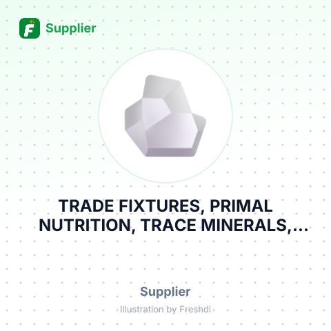 TRADE FIXTURES, PRIMAL NUTRITION, TRACE MINERALS, NATURE ANSWER – summary card, no photo uploaded yet