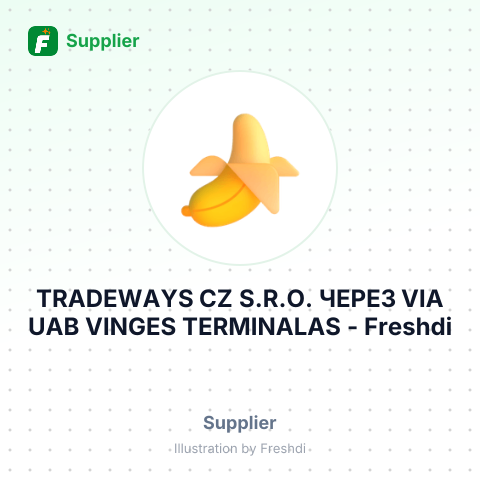 TRADEWAYS CZ S.R.O. ЧЕРЕЗ VIA UAB VINGES TERMINALAS – summary card, no photo uploaded yet