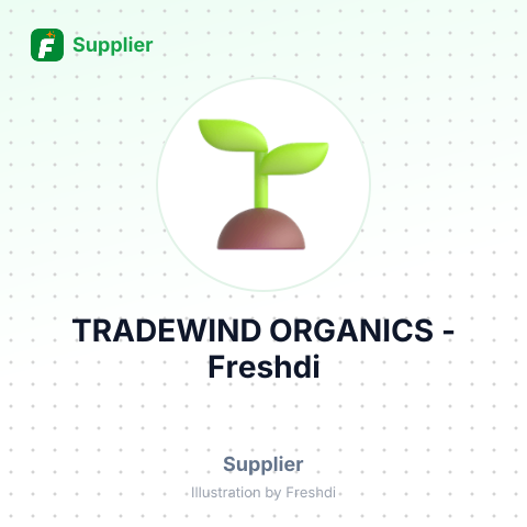 TRADEWIND ORGANICS – summary card, no photo uploaded yet
