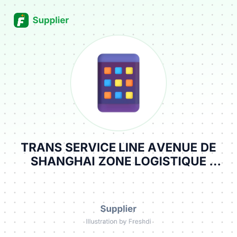 TRANS SERVICE LINE AVENUE DE SHANGHAI ZONE LOGISTIQUE DISTRIPORT – summary card, no photo uploaded yet